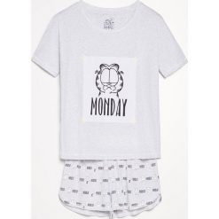 Piżama Garfield - Jasny szar. Szare piżamy damskie Reserved. Za 59.99 zł.