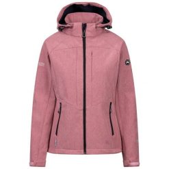 Trespass Fryatt - Damska kurtka softshell Light Mulberry Marl. Czerwone kurtki damskie Trespass, na jesień, z aplikacjami, z gumy, bez kaptura. Za 378.99 zł.