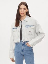 Calvin Klein Jeans Kurtka jeansowa J20J222874 Niebieski Oversize. Niebieskie kurtki damskie Calvin Klein Jeans, xl, bez wzorów, z bawełny, bez kaptura. Za 519.99 zł.