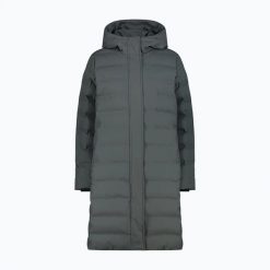 Płaszcz ocieplany damski CMP 35K3676 Coat Fix Hood. Szare płaszcze damskie CMP, m, bez wzorów, z materiału, klasyczne, długie, z kapturem. Za 569.99 zł.