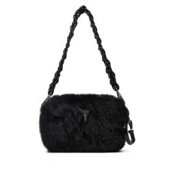 Torebka Guess. Czarne torebki do ręki damskie Guess, z aplikacjami, klasyczne, bez dodatków. Za 209.99 zł.