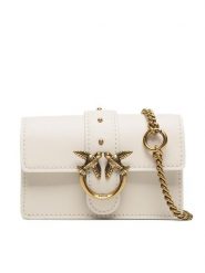 Pinko Torebka Love One Micro C 100064 A0F1 Écru. Torebki do ręki damskie Pinko, bez wzorów, ze skóry, wizytowe, bez dodatków. Za 789.99 zł.