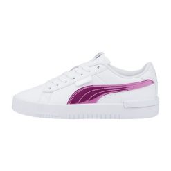 Buty do chodzenia damskie Puma 01 Jada Holo JR. Białe obuwie sportowe damskie Puma, bez wzorów, z gumy, trekkingowe. Za 126.00 zł.