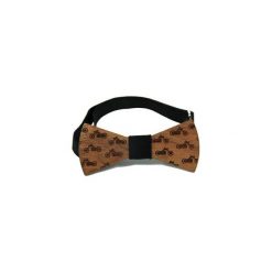 Mucha drewniana #33. Brązowe krawaty i muchy The bow bow ties, z dzianiny, eleganckie. Za 99.00 zł.