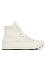 Converse Trampki Chuck 70 A17629C Écru. Białe trampki i tenisówki damskie Converse, bez wzorów, z materiału, bez zapięcia. Za 469.99 zł.