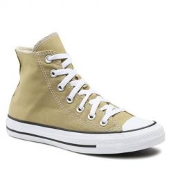 Buty do chodzenia damskie Converse Chuck Taylor All Star Lift HI. Brązowe obuwie sportowe damskie Converse, bez wzorów, z materiału, trekkingowe. W wyprzedaży za 305.90 zł.