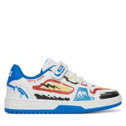 Sneakersy Primigi. Białe trampki i tenisówki chłopięce Primigi, bez wzorów, bez zapięcia. Za 129.99 zł.