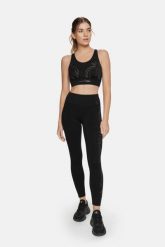 Legginsy fitness damskie Misty Cardiobunny z wysokim stanem. Czarne legginsy damskie Cardio Bunny, l, bez wzorów, z materiału, z podwyższonym stanem, na fitness i siłownię. Za 52.99 zł.
