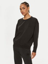 Pinko Bluza Setup 101831 A21P Czarny Relaxed Fit. Czarne bluzy damskie Pinko, l, bez wzorów, z bawełny, bez kaptura. Za 589.99 zł.