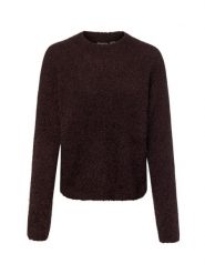 Noisy May sweter z dzianiny - NMSassy Kobiety brązowy, S. Brązowe swetry damskie Noisy may, s, bez wzorów, z dzianiny, eleganckie, bez kołnierzyka, bez ramiączek, bez kaptura. Za 199.95 zł.