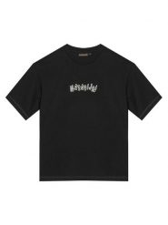 Napapijri T-Shirt S-Flein NP0A8B3L Czarny Loose Fit. Czarne t-shirty dla chłopców Napapijri, bez wzorów, z bawełny, bez ramiączek. Za 159.99 zł.