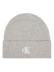 Calvin Klein Czapka LV04D8020G Szary jasny. Szare rękawiczki damskie Calvin Klein, na zimę, bez wzorów, z wiskozy. Za 129.99 zł.