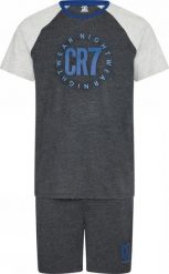 Cr7 Piżama/krótkie spodenki męskie — 100% bawełna, wielokolorowe – MULTICOLOUR. Piżamy męskie CR7 Cristiano Ronaldo, m, bez wzorów, z bawełny, bez ramiączek, krótkie. Za 261.73 zł.