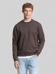 Męska Bluza Tom Tailor Crewneck Sweatshirt Pavement Grey 1045957 11587. Szare bluzy męskie Tom Tailor, l, bez wzorów, bez kaptura. Za 99.99 zł.