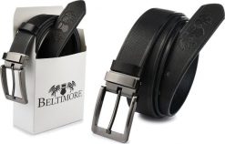 Beltimore Pasek skórzany męski do spodni szeroki Beltimore A57. Paski damskie Beltimore, bez wzorów. Za 84.69 zł.