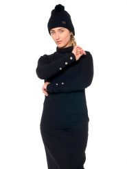 Koszulka z bawełna na co dzień na siłownię. Czarne koszulki sportowe damskie LEONE 1947 APPAREL, s, z aplikacjami, z bawełny, eleganckie, bez kołnierzyka. Za 248.39 zł.