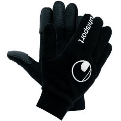 Rękawice dla graczy w terenie uhlsport. Białe rękawiczki męskie Uhlsport, na zimę, bez wzorów, sportowe. Za 134.50 zł.