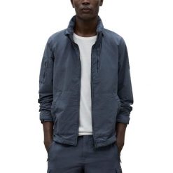 Kurtka ECOALF RIGIALF JACKET Niebieski. Niebieskie kurtki męskie Ecoalf, m, bez wzorów, z tkaniny, bez kaptura. Za 642.75 zł.
