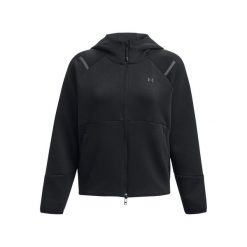 Bluza Under Armour Unstoppable Flc Fz Damskie. Czarne bluzy sportowe damskie Under Armour, m, bez wzorów, z gumy, z kapturem, na fitness i siłownię. Za 481.20 zł.