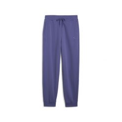 Damskie wygodne spodnie dresowe z wysokim stanem HER PUMA Blue Crystal. Niebieskie spodnie dresowe damskie Puma, xl, bez wzorów, z dresówki, do biegania. Za 164.99 zł.