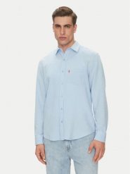 Levi's® Koszula Sunset Pocket 85746-0182 Błękitny Standard Fit. Niebieskie koszule męskie m, bez wzorów, ze lnu, bez kołnierzyka, bez ramiączek. Za 169.99 zł.