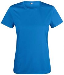 Clique Basic Active-T Women koszulka damska 100% poliester interlock. Niebieskie t-shirty damskie CLIQUE, l, bez wzorów, z poliesteru, bez kołnierzyka. Za 103.67 zł.