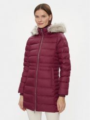 Tommy Hilfiger Płaszcz zimowy Tyra WW0WW39747 Czerwony Regular Fit. Czerwone kurtki damskie Tommy Hilfiger, na zimę, m, bez wzorów, z syntetyku, bez kaptura. Za 1,119.00 zł.