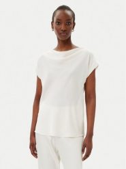 Imperial Bluzka RFZ5JDG Écru Regular Fit. Bluzki damskie Imperial, xs, bez wzorów, z syntetyku, bez kołnierzyka, bez ramiączek. Za 159.99 zł.
