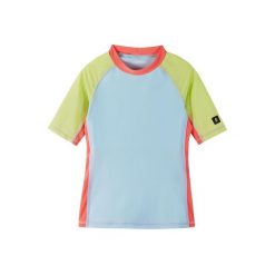 Dziewczęcy top do kostiumu kąpielowego Reima Joonia. Niebieskie t-shirty i topy dla dziewczynek Reima, bez wzorów, bez ramiączek. Za 187.00 zł.