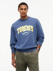 Tommy Jeans Bluza Mężczyźni Bawełna niebieski, XL. Niebieskie bluzy męskie Tommy Jeans, m, bez wzorów, z bawełny, bez kaptura. Za 449.95 zł.