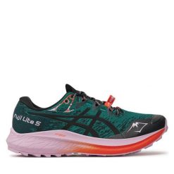 Buty do biegania Asics. Zielone obuwie sportowe damskie Asics, bez wzorów, do biegania. Za 359.99 zł.