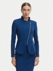 Rinascimento Marynarka CFC0127901003 Niebieski Slim Fit. Niebieskie żakiety damskie Rinascimento, s, bez wzorów, z syntetyku. Za 579.99 zł.