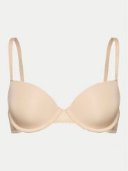Tommy Hilfiger Biustonosz balkonetka UW0UW02420 Beżowy. Brązowe biustonosze Tommy Hilfiger, bez wzorów, z syntetyku. Za 129.99 zł.