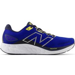 Buty męskie New Balance Fresh Foam 680 v8 M680RB8 – niebieskie. Niebieskie buty sportowe męskie New Balance, z materiału, bez zapięcia, do biegania. Za 499.99 zł.