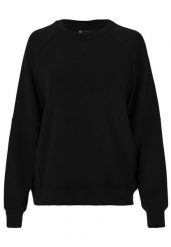 Bluza damska Athlecia Jacey. Czarne bluzy sportowe damskie Endurance, bez wzorów, z dresówki, bez kaptura, na fitness i siłownię. Za 232.50 zł.