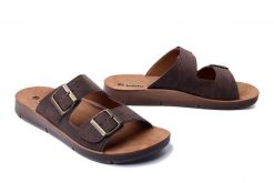 INBLU CM-34 043 ciemny brąz, klapki męskie. Brązowe klapki męskie Inblu. Za 71.99 zł.