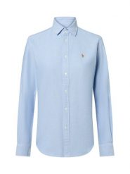 Polo Ralph Lauren Damska bluzka koszulowa Kobiety Bawełna niebieski marmurkowy, 34. Niebieskie bluzki damskie Polo Ralph Lauren, bez wzorów, z bawełny, klasyczne, bez kołnierzyka, bez ramiączek. Za 659.95 zł.