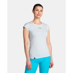 Damska bawełniana koszulka Kilpi LOS-W. Szare t-shirty damskie Kilpi, bez wzorów, z bawełny, bez kołnierzyka. Za 91.56 zł.