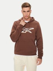 Reebok Bluza Vector 100202413 Brązowy Regular Fit. Brązowe bluzy męskie Reebok, m, bez wzorów, z bawełny, bez kaptura. Za 119.99 zł.