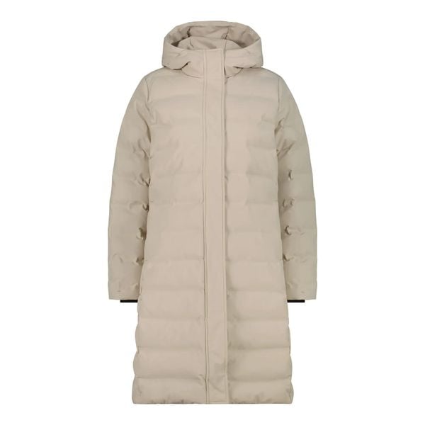 PARKA DAMSKA CMP KAKI. Brązowe parki damskie CMP, na zimę, s, bez wzorów, z materiału, eleganckie, z kapturem. Za 499.99 zł.