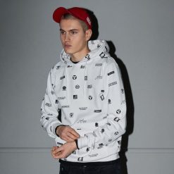 Bluza all over z kolekcji Progress - Biały. Bluzy męskie marki Cropp. Za 129.99 zł.