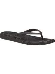 Japonki Dla Dorosłych Crocs Miami Flip. Czarne klapki damskie Crocs, bez wzorów, z materiału, bez obcasa. Za 169.99 zł.