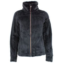 Damski polar Peak Mountain Ataway. Czarne bluzy sportowe damskie Peak Mountain, bez wzorów, z polaru, bez kaptura, narciarskie. W wyprzedaży za 248.50 zł.