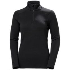 Bluza damska 1/2 zip Helly Hansen Lifa Merino Midweight. Czarne bluzy damskie Helly Hansen, bez wzorów, bez kaptura. Za 476.00 zł.