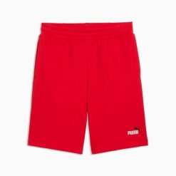 Spodenki sportowe męskie Puma ESS 2 COLOR NO.1 LOGO 10" TR 68471511. Czerwone krótkie spodenki sportowe męskie Puma, l, bez wzorów, z bawełny. Za 92.08 zł.