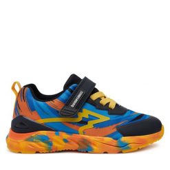 Sneakersy Biomecanics. Niebieskie trampki i tenisówki chłopięce Biomecanics, bez wzorów, bez zapięcia. Za 242.99 zł.