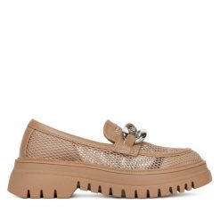 Loafersy DeeZee. Brązowe mokasyny damskie DeeZee. Za 179.99 zł.