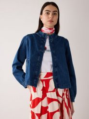 More & More Damska kurtka dżinsowa Kobiety niebieski, 40. Niebieskie kurtki damskie More & More, uniwersalny, bez wzorów, bez kaptura. Za 679.95 zł.