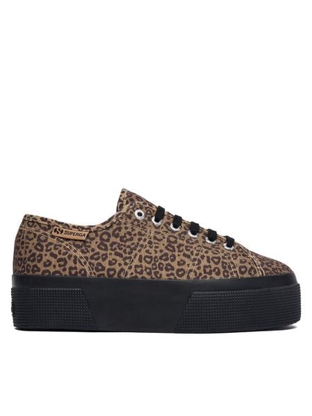 Superga Tenisówki 3790 Platform S8145YW Brązowy. Brązowe trampki i tenisówki damskie Superga, bez wzorów, z materiału, bez zapięcia. Za 254.99 zł.