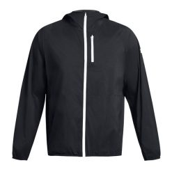 Kurtka sportowa męska Under Armour Lightweight Jacket wodoodporna. Czarne kurtki męskie Under Armour, m, bez wzorów, sportowe, bez kaptura. Za 329.99 zł.